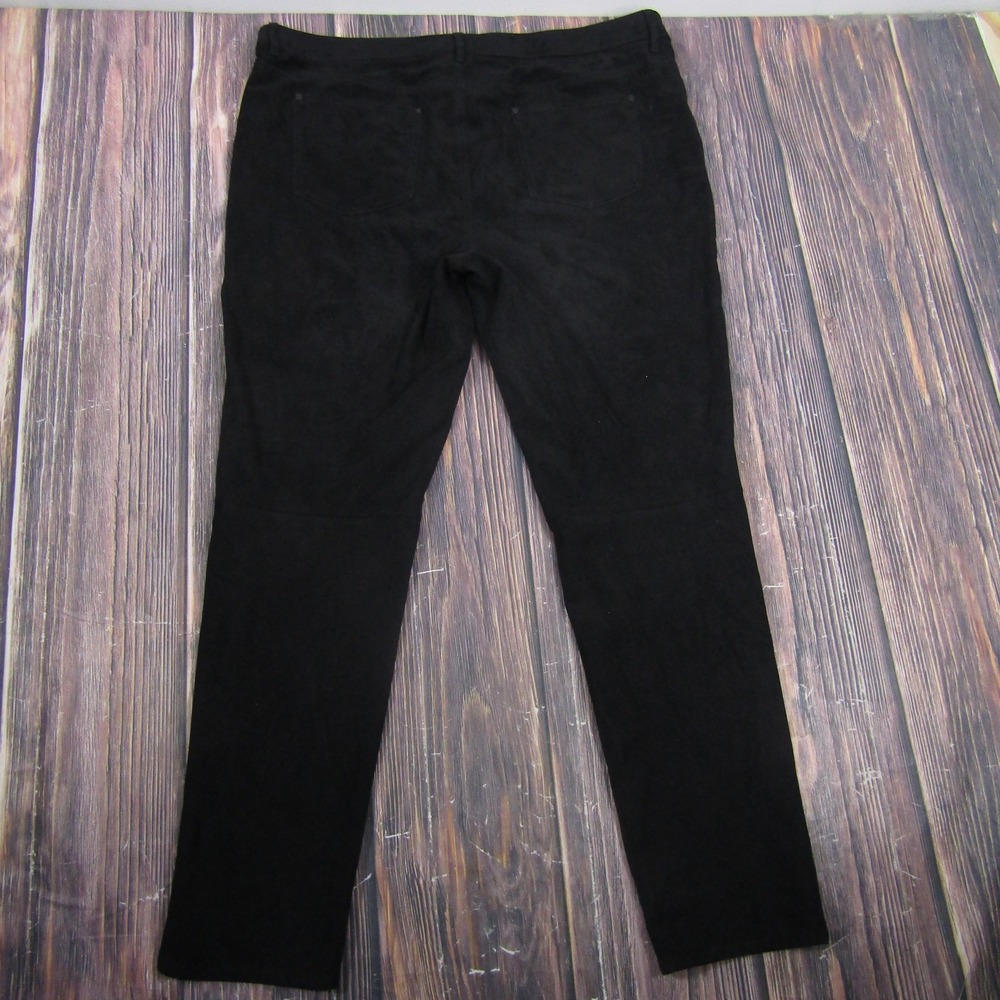 Chico's Pants Womens 2.5 Black Microfiber Straight Leg Stretch Dress Career - Picture 4 of 8